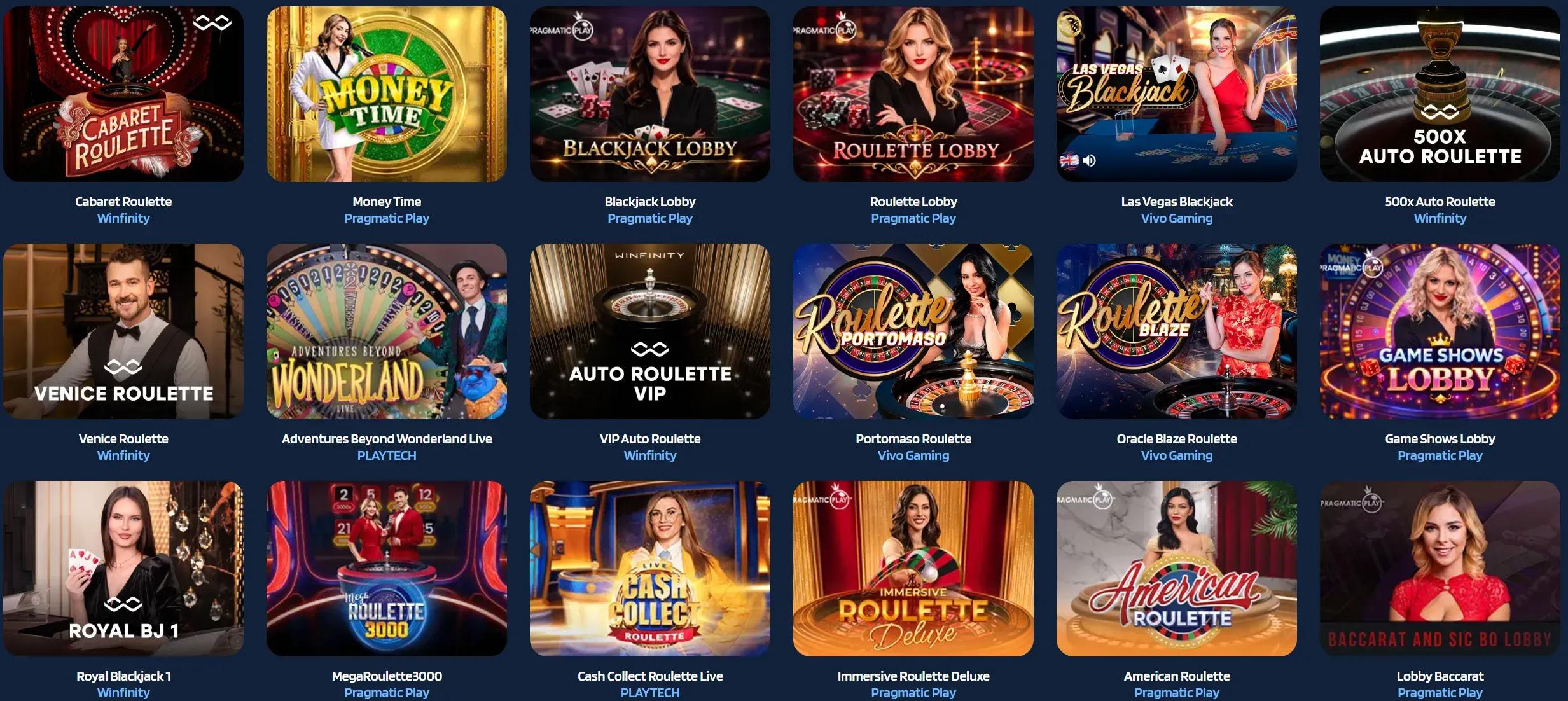 Oha Casino live casino met roulette, blackjack en game shows